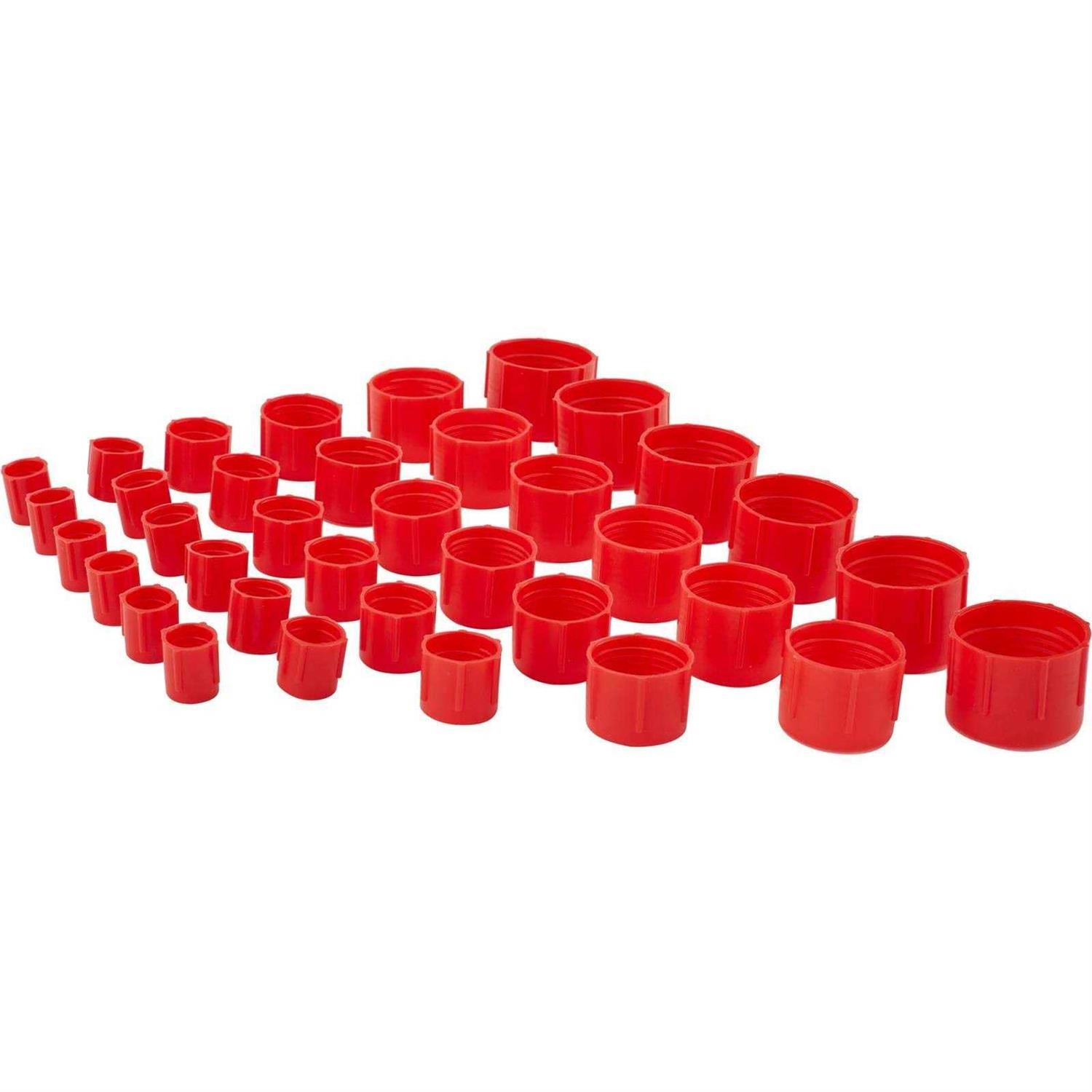 Speedway Motors Plastic AN Fitting Cap and Plug Kit, 144-Piece Set, Premium - Cheap Fitting