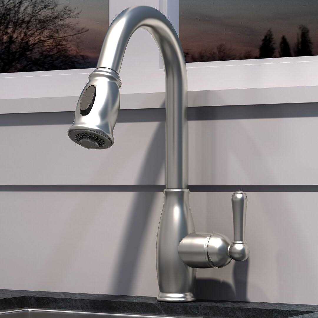 Accent K-5040 Single Handle Pull-Down Kitchen Faucet - Cheap Fitting