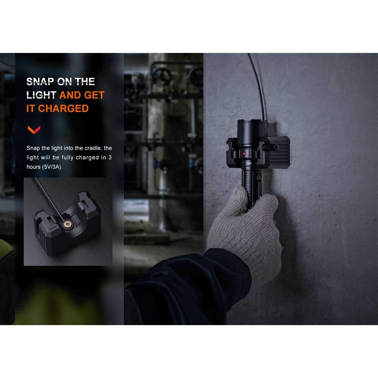 Fenix WF26R Rechargeable Flashlight with Charging Dock - Cheap Fitting