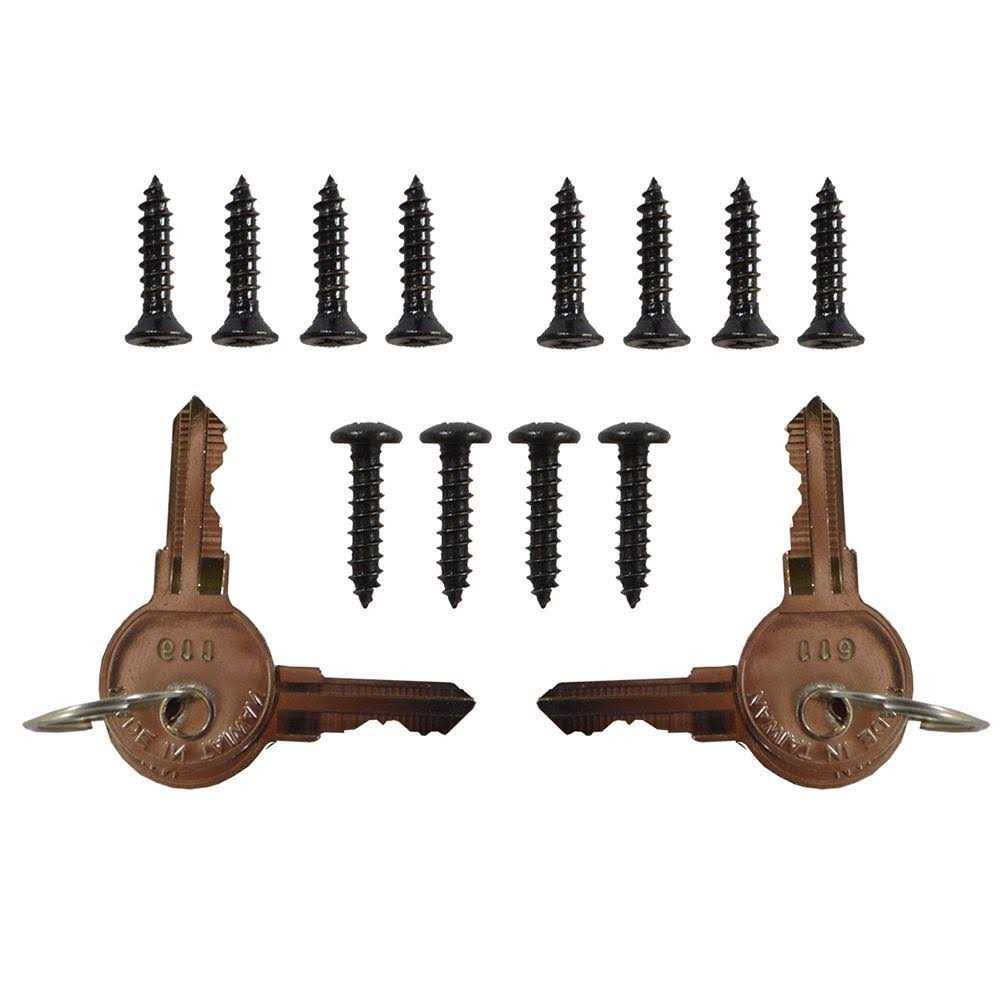 subscribebas Black Nylon Polymer Keystone X2 External Gate Latch with External Access - Cheap Fitting