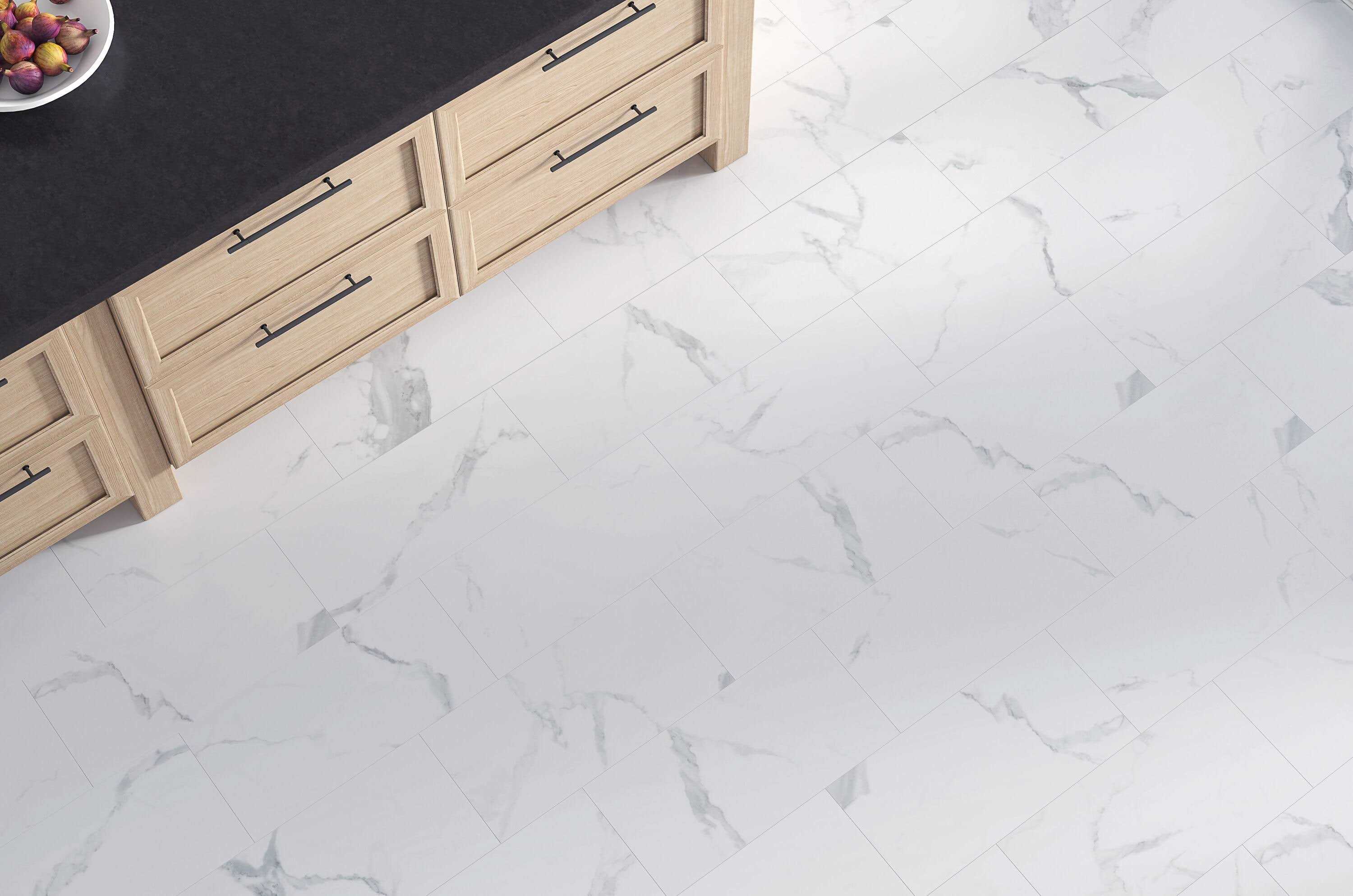 STAINMASTER Glacier Marble Water Resistant Interlocking Luxury Vinyl LSS1440SMSS - Cheap Fitting