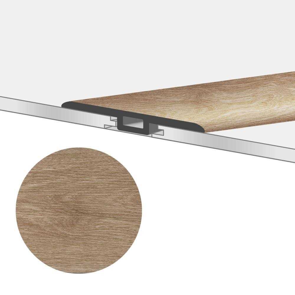 Lucida USA TruCore T-moulding Sandstorm 2-in T x 1.75-in W x 48-in L Vinyl T-moulding TC-801TM - Cheap Fitting