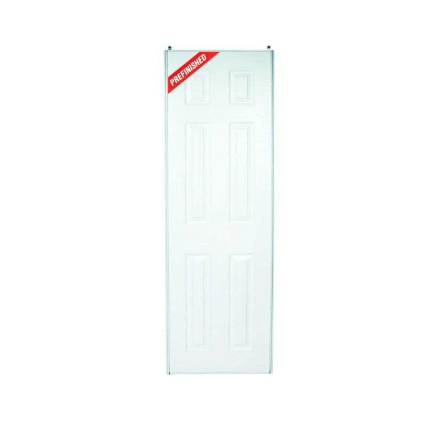 Erias 48 x 80 6-Panel White Bypass Door - Cheap Fitting