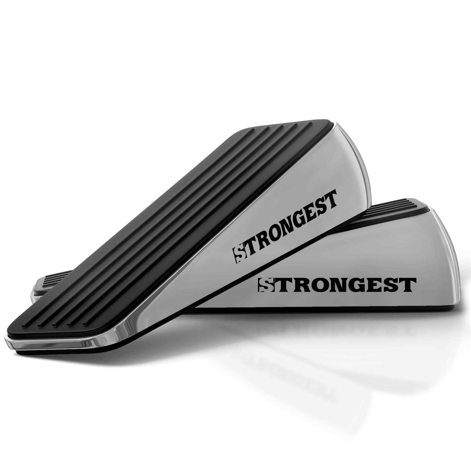 STRONGEST HOME Strongest Door Stopper, Heavy Duty Door Stop Wedge Made of Premium Quality Zinc and Rubber Suits Any Door - Cheap Fitting