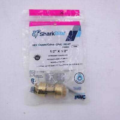 SharkBite 1/2-in Push-to-Connect Coupling U008LFZ - Cheap Fitting