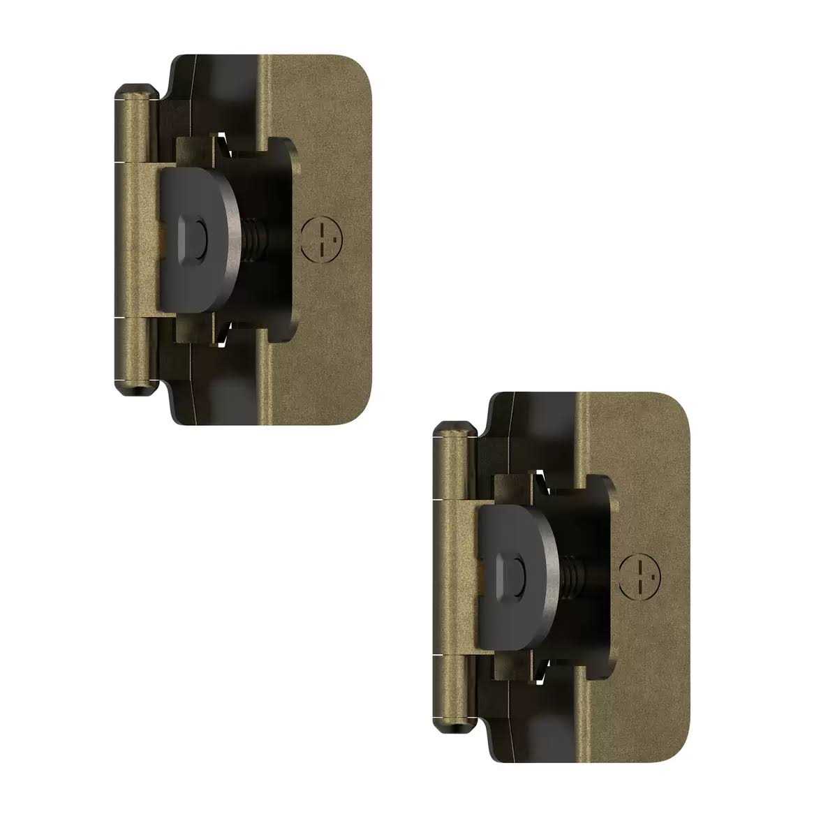 Amerock Double Demountable 1/2 Overlay Cabinet Hinge BPR8704BB - Cheap Fitting