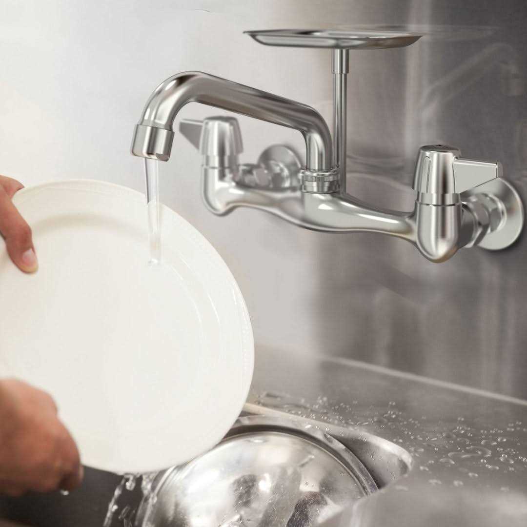 Central Brass 0048-UA 2-Handle Wall Mount Kitchen Faucet - Cheap Fitting