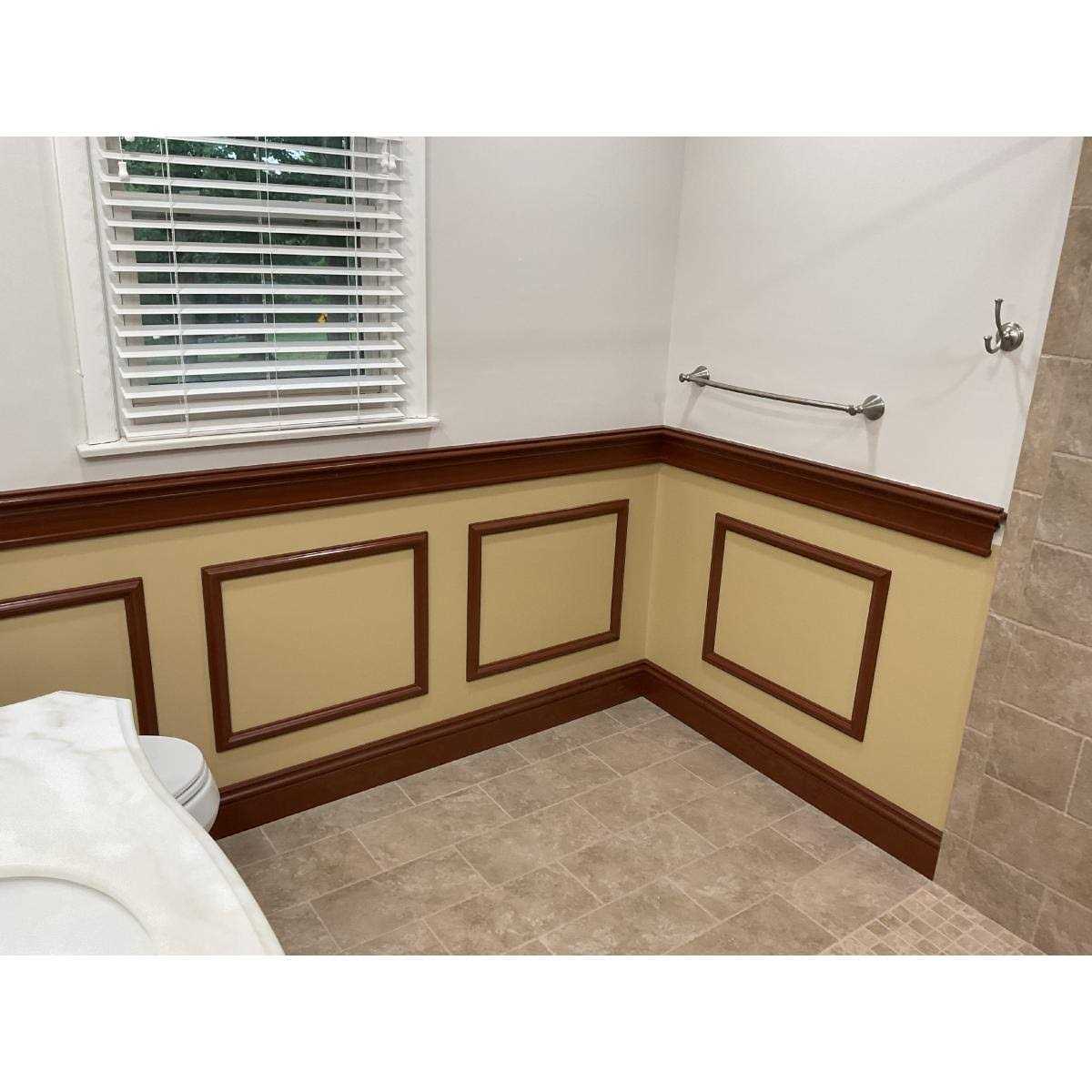 94 1/2L Ashford Square Panel Traditional Wainscot Paneling Kit Ekena Millwork - Cheap Fitting