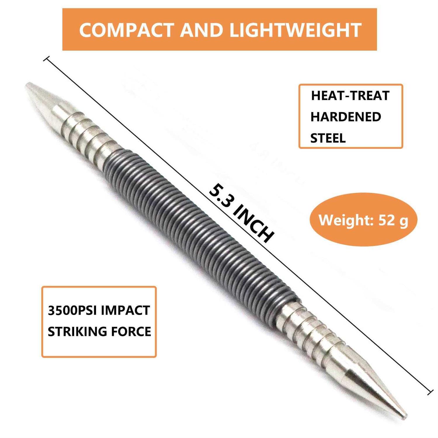 WHLLING Dual Head Nail Setter Hammerless 1/32′′& 1/16′′ Spring Nail Set - Cheap Fitting