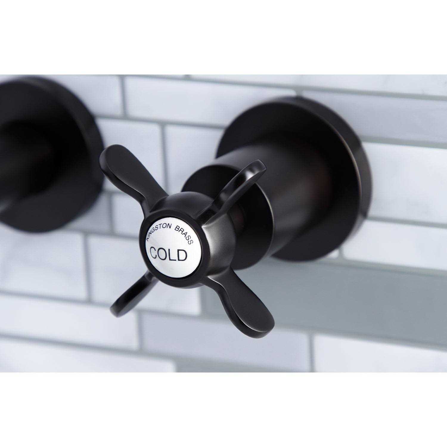 Kingston Brass Essex 2-Handle 8 in. Wall Mount Bathroom Faucet - Cheap Fitting