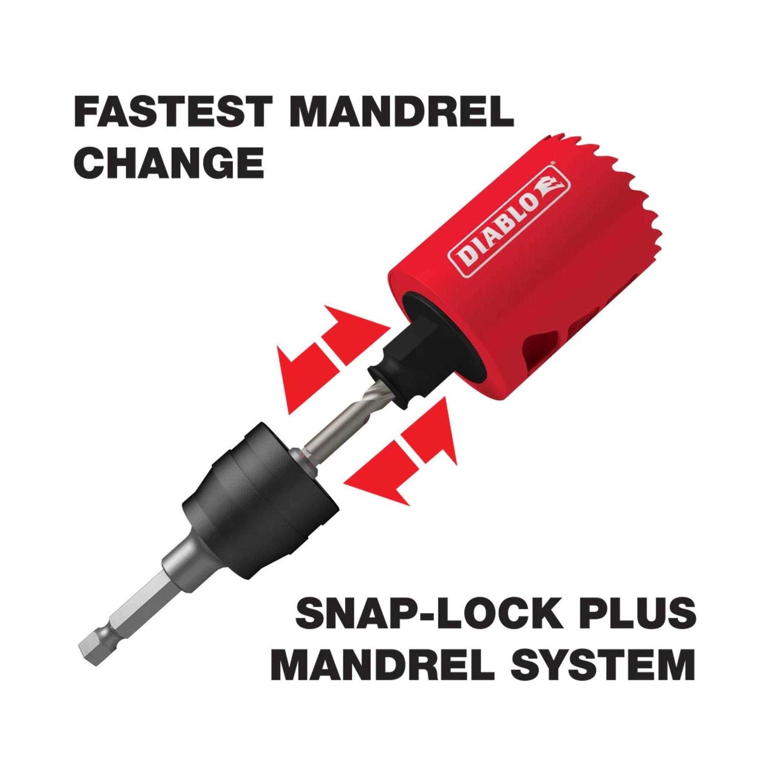 Diablo Snap-Lock Plus Mandrel System DHSAR375 - Cheap Fitting