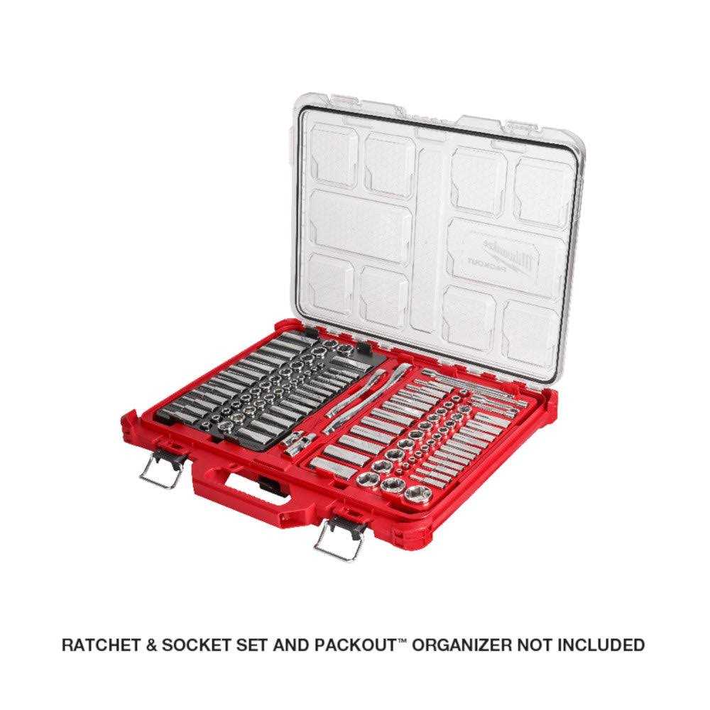 Milwaukee 48-22-9487T 1/2 Drive SAE & Metric Ratchet & Socket Set PACKOUT Trays - Cheap Fitting