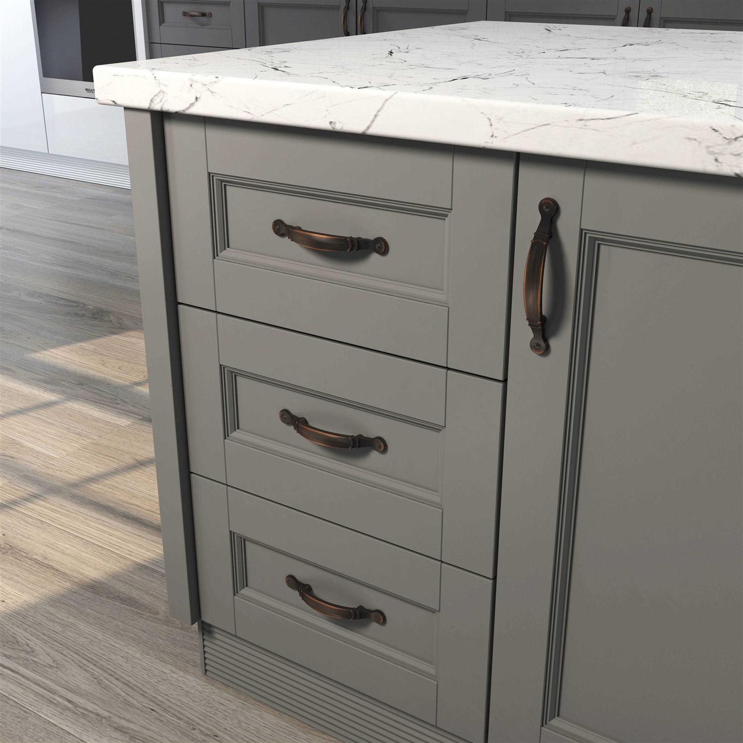 allen + roth Center to Center Arch Handle Drawer Pulls Z766-3-EORB - Cheap Fitting