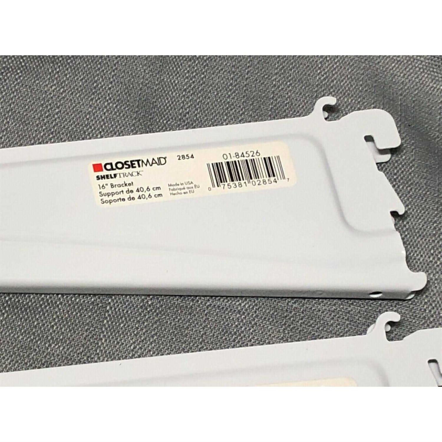 ClosetMaid ShelfTrack 16 in. White Shelf Bracket - Cheap Fitting