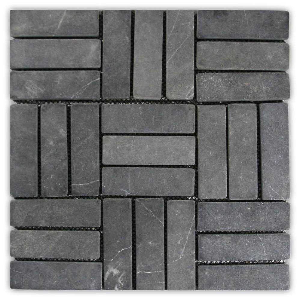 CNK Tile Grey Weave Stone Mosaic Tile - Cheap Fitting