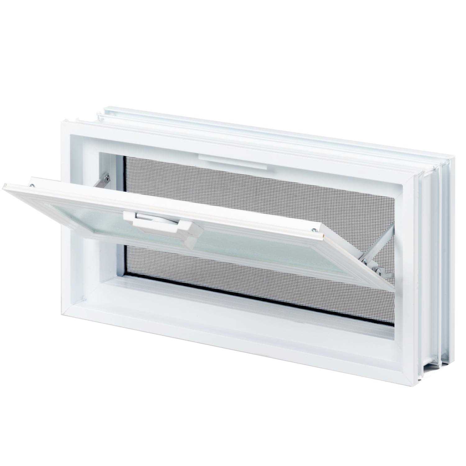 REDI2SET Ice Pattern Frameless Replacement Glass Block Window - Cheap Fitting