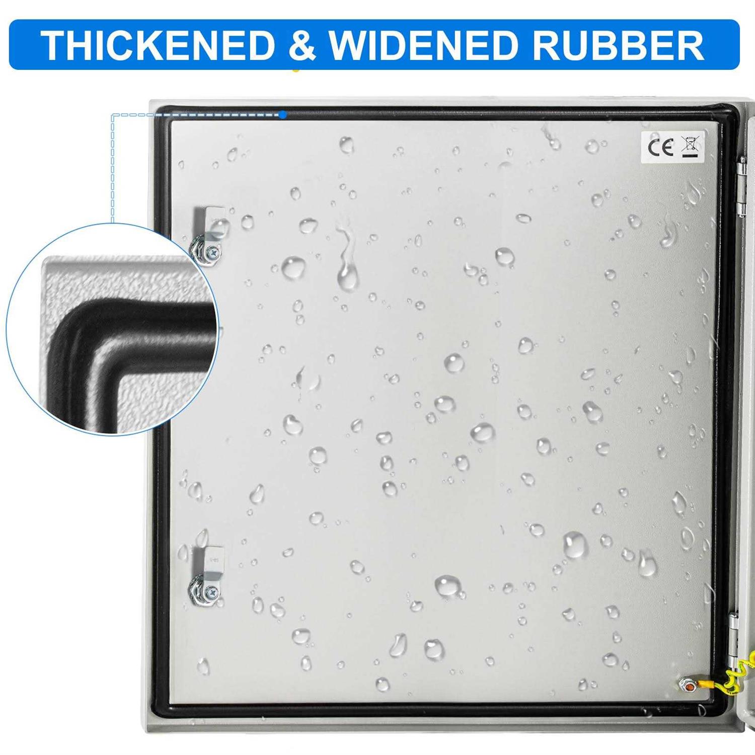 VEVOR Nema Steel Enclosure 24 x 24 x 8” Nema 4X Steel Electrical Box IP66 Waterproof & Dustproof Outdoor/Indoor Electrical Junction Box DQXJSTCFS60X60X20V0 - Cheap Fitting