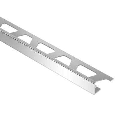 Schluter Schiene Aluminum 7/16 in. x 8 ft. 2-1/2 in. Metal L-Angle Tile Edging Trim, Silver - Cheap Fitting