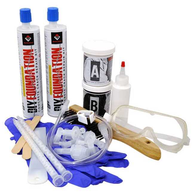 Radonseal DIY Concrete Foundation Crack Repair Kit The Homeowner’ Solution to Fixing Basement Wall Cracks Like The Pros! - Cheap Fitting