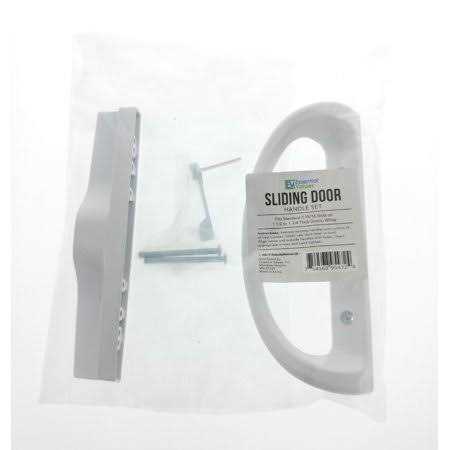 Essential Values White Sliding Patio Door Handle Set - Cheap Fitting