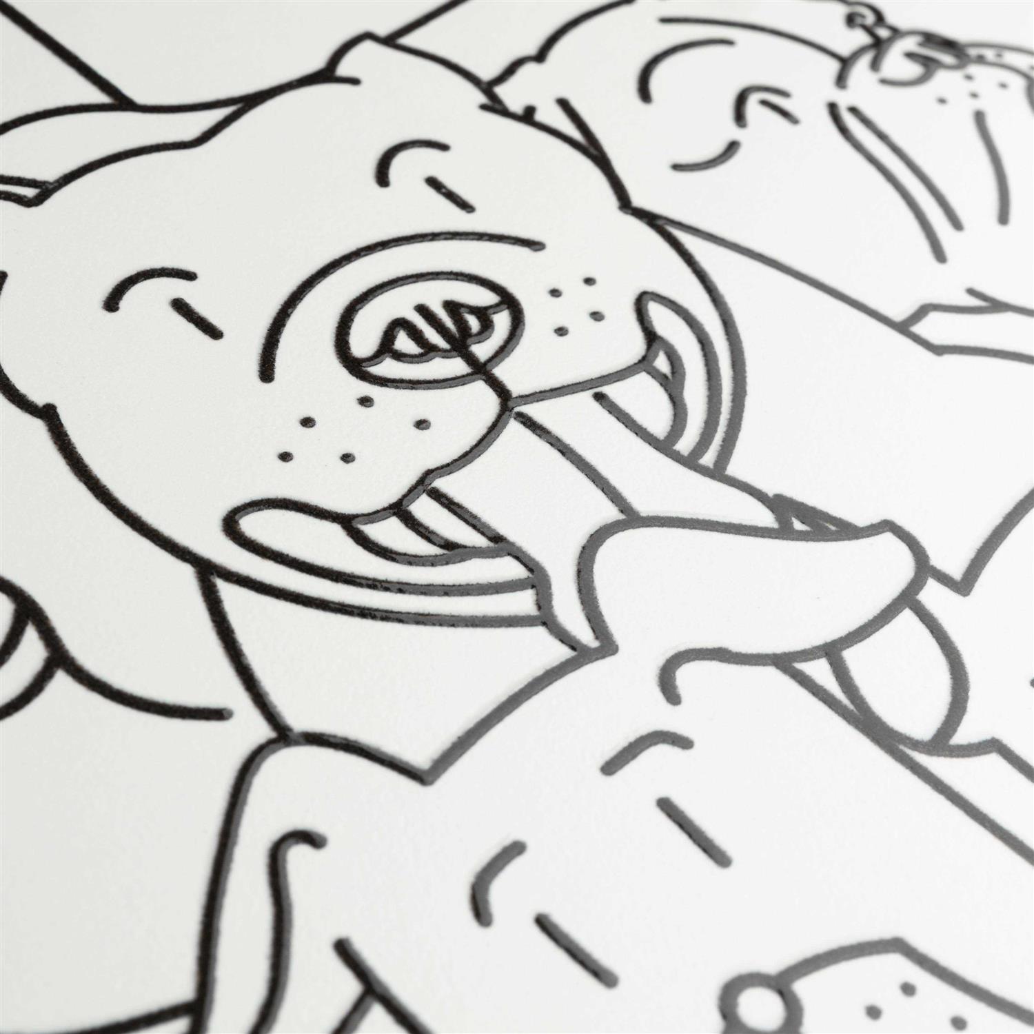 Merola Tile Oh My Dog 9-3/4 x 9-3/4 Porcelain Floor and Wall Tile - Cheap Fitting