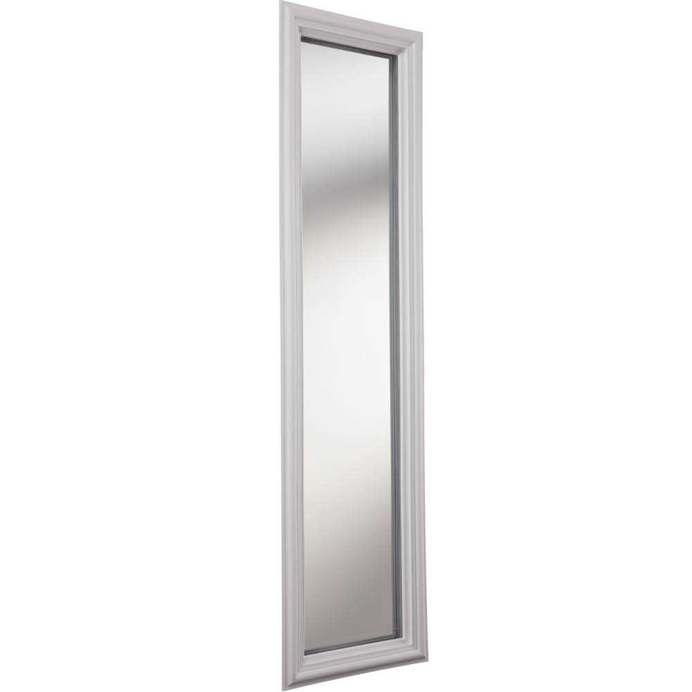 ODL 1-Lite Clear Low-E Glass 8 in. x 36 in. x 1 in. 1/2 Sidelite with White Frame Replacement Glass Panel - Cheap Fitting