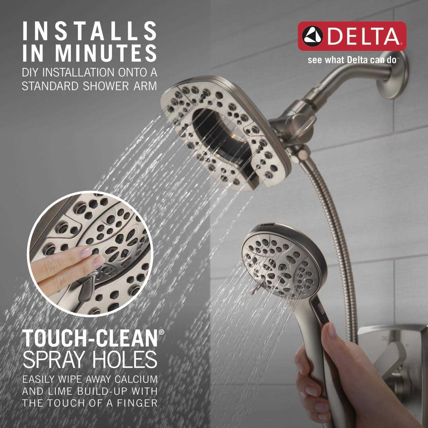 Delta Universal Showering In2ition HSSH 1.75 GPM 4-Setting 58498 - Cheap Fitting