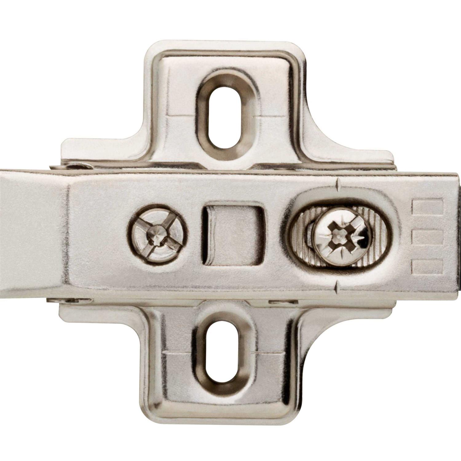 Brainerd 2-Pack Full Nickel Plated Soft Close Concealed Cabinet Hinge - Cheap Fitting