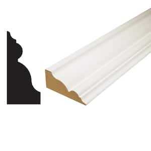 Alexandria Moulding 96 in. Primed Finger-Jointed Pine Crown Moulding - Cheap Fitting