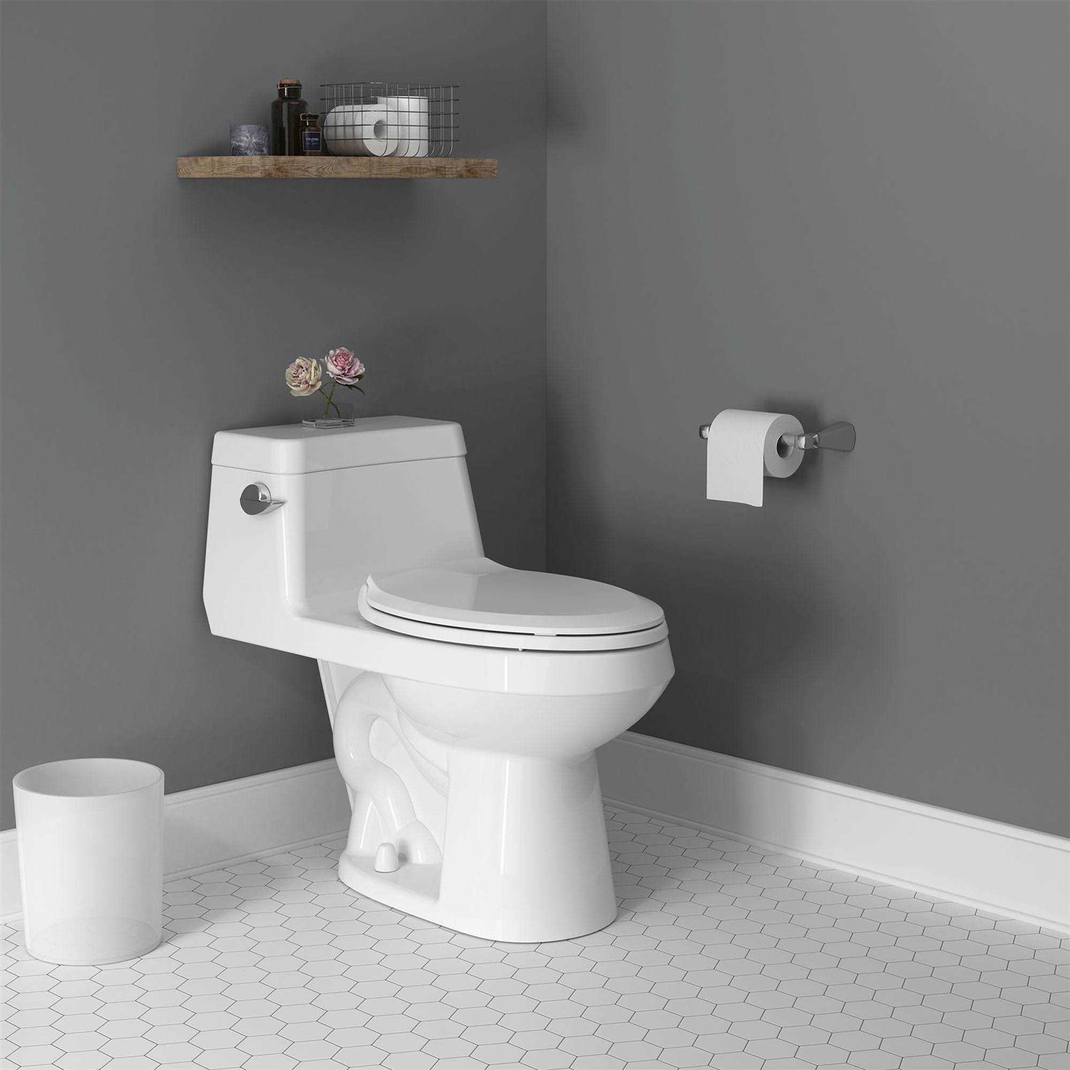 American Standard Colony Right Height Elongated One-Piece Toilet with Seat - Cheap Fitting