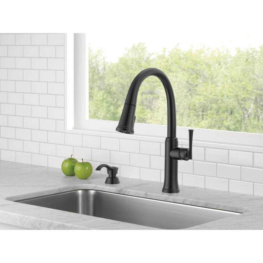 Delta Eldridge Single Handle Pull Down Sprayer Kitchen Faucet with ShieldSpray Technology - Cheap Fitting