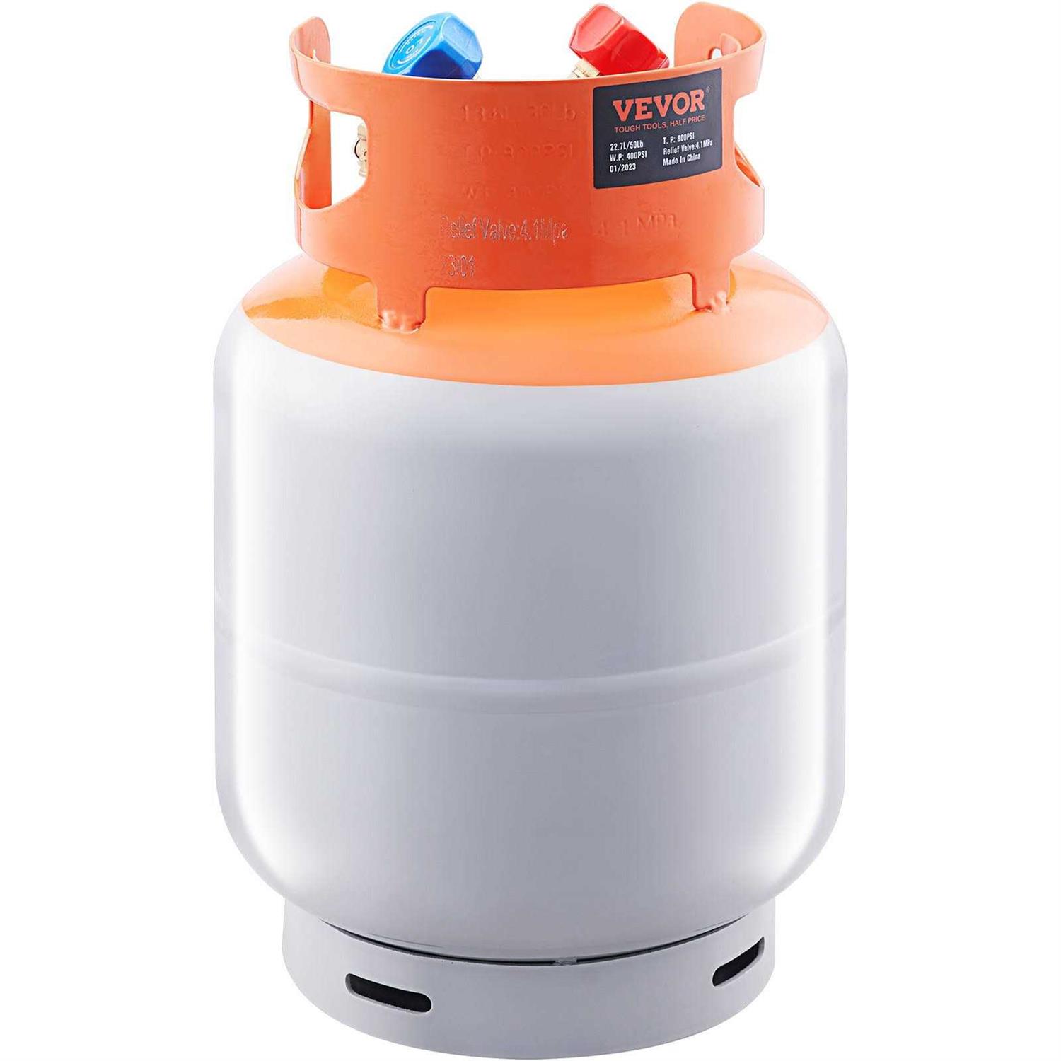 VEVOR Refrigerant Recovery Reclaim Cylinder Tank 400 psi Liquid Rated Y Valve LMHSGWFDK - Cheap Fitting