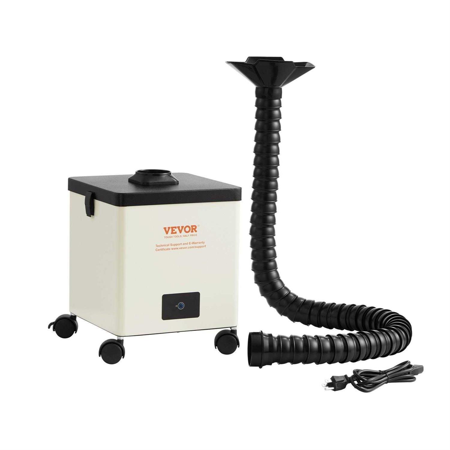 VEVOR Solder Fume Extractor, 100w Soldering Smoke Extractor with 3-Stage Filters, 240 mh Strong Suction Smoke Absorber and Purifier for Soldering - Cheap Fitting
