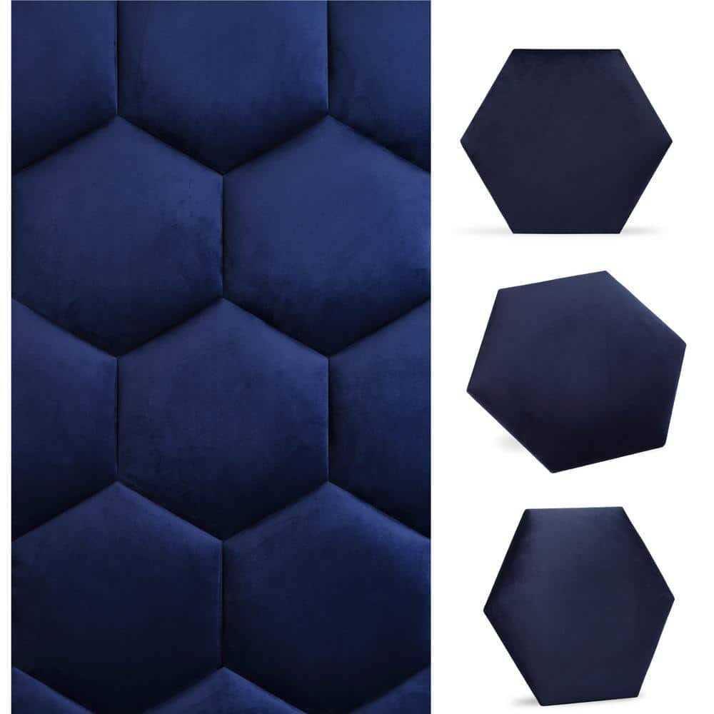 WALL!SUPPLY Luxury Velvet Textile Hexagon - Cheap Fitting