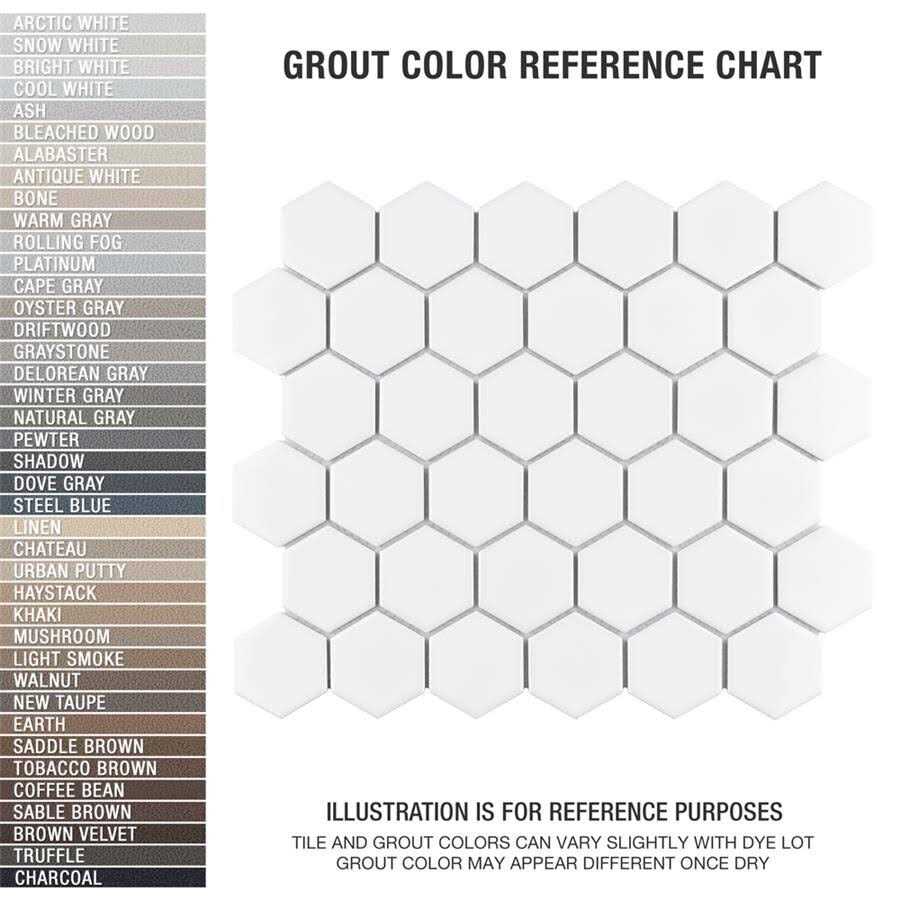 Hex Porcelain Honeycomb Mosaic Wall & Floor Tile Merola Tile - Cheap Fitting