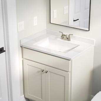 Project Source Cultured Marble Vanity Tops & Bathroom Side Splash LSS21-3 - Cheap Fitting