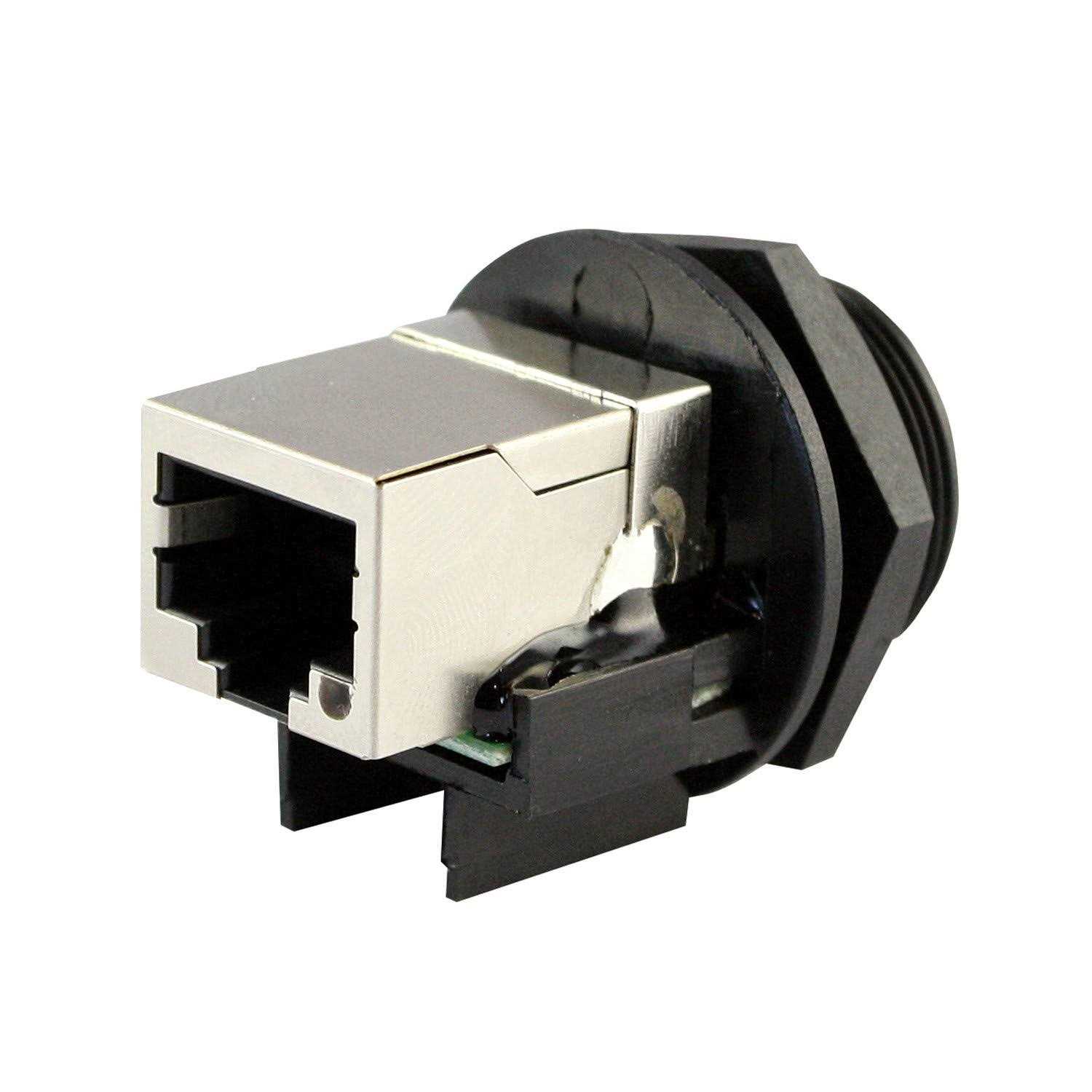 ASI ASICPICRJ45S RJ45 Panel Mount Waterproof Connector Shielded - Cheap Fitting