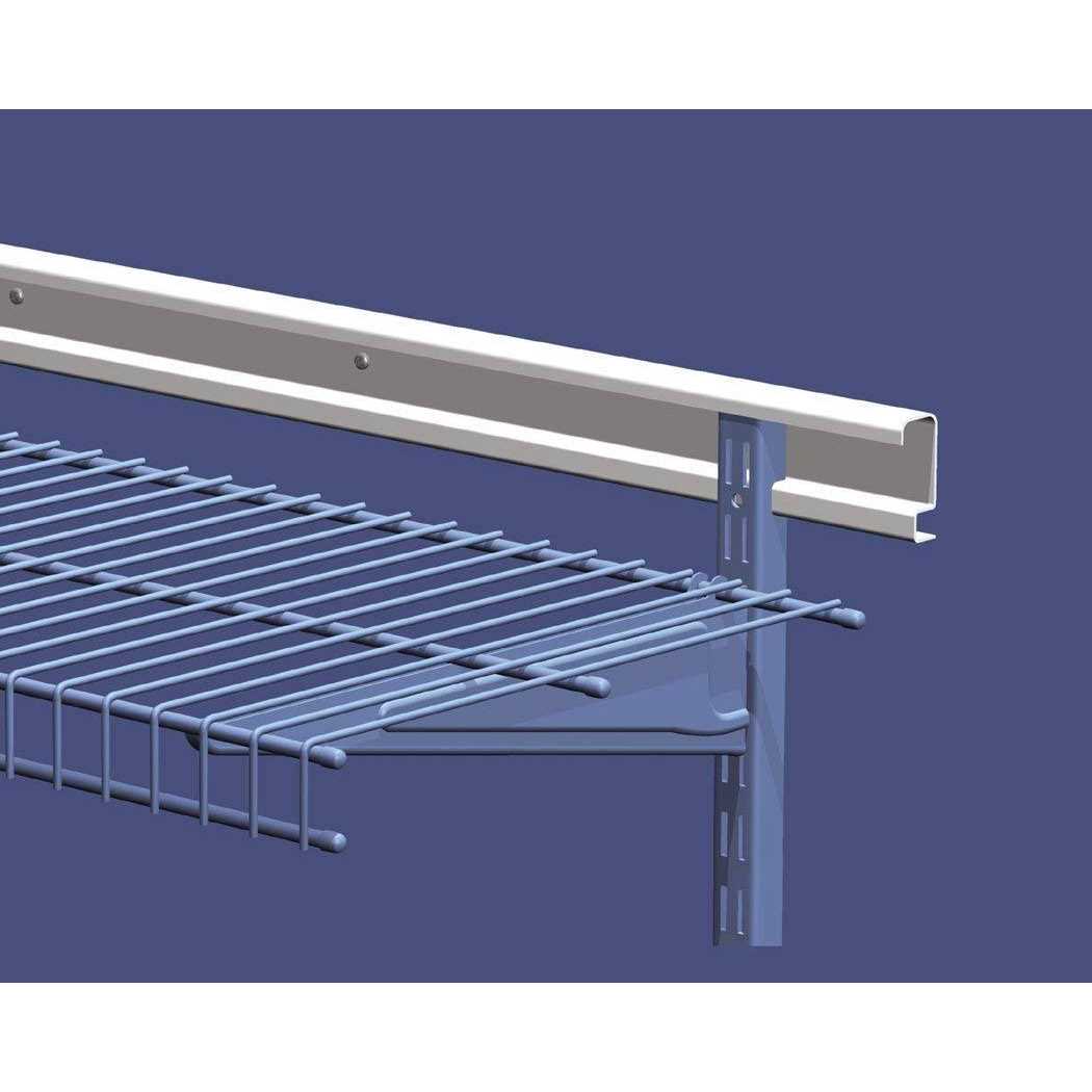 ClosetMaid 80-In White ShelfTrack Hang Track - Cheap Fitting