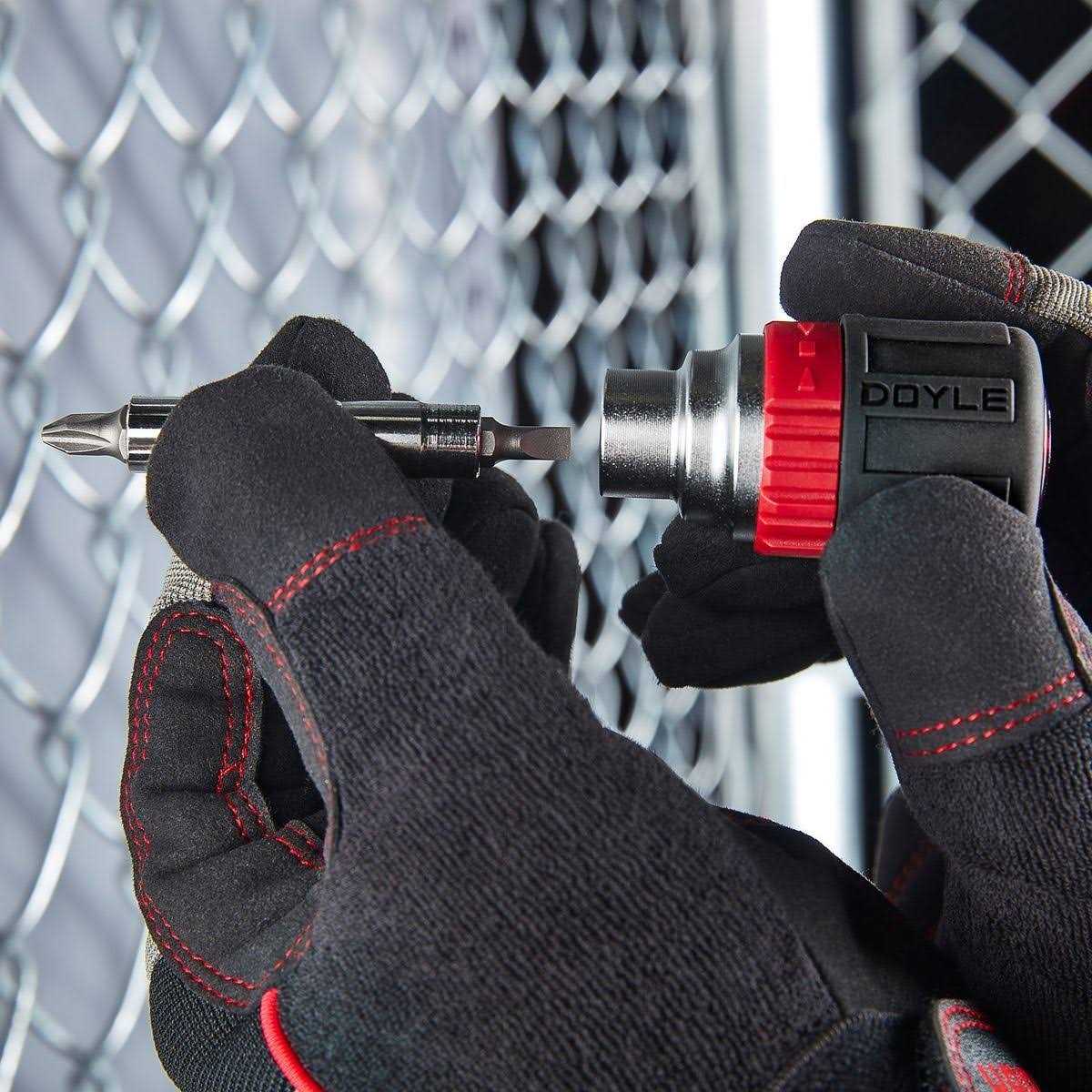 Doyle 6-in-1 Ratcheting Multi-Bit Stubby Screwdriver - Cheap Fitting