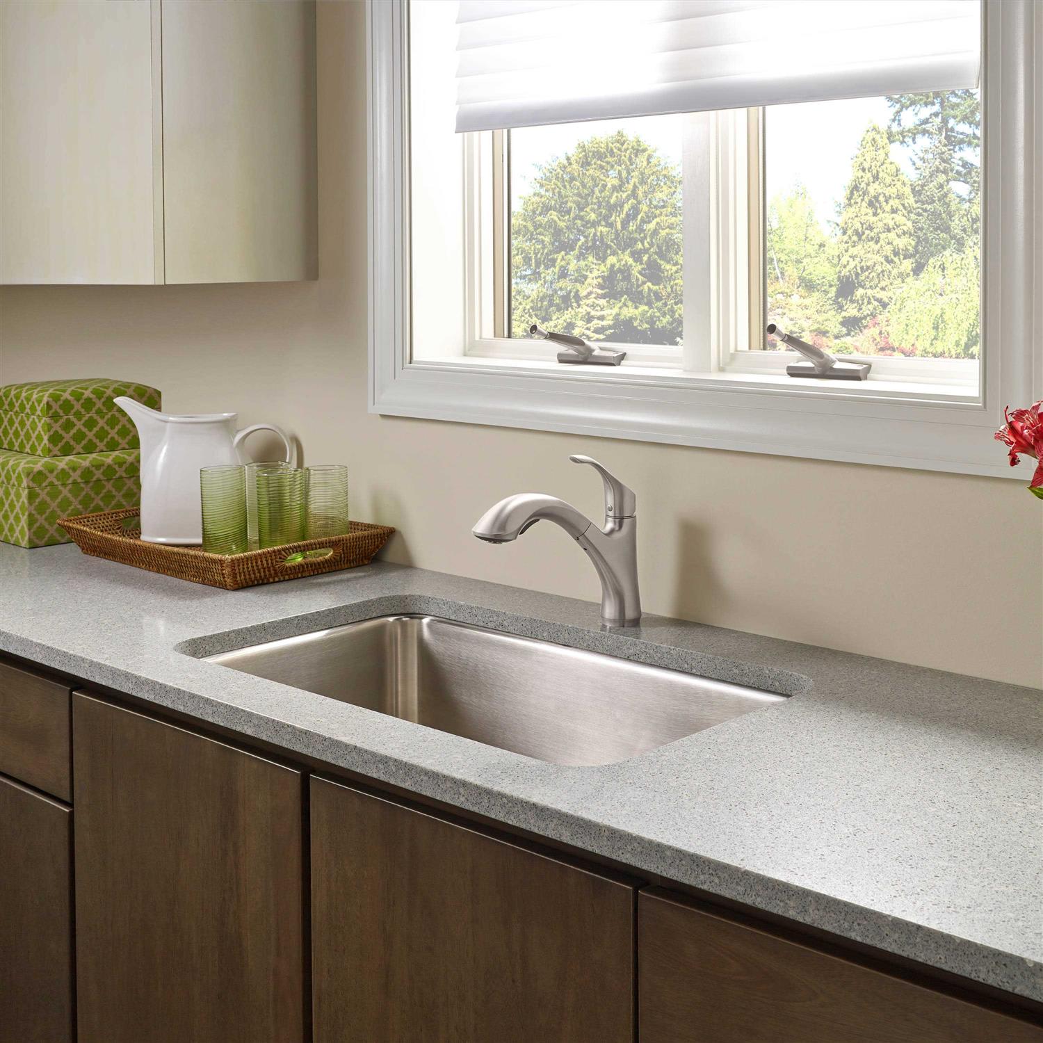 Pfister F-534-7CVS Corvo 1.8 GPM Single Hole Pull-Out Kitchen Faucet - Cheap Fitting