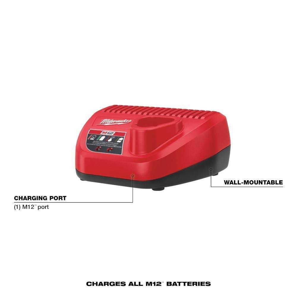 Milwaukee M12 12V Lithium-Ion Cordless Rotary Tool w/Compact Battery Pack - Cheap Fitting