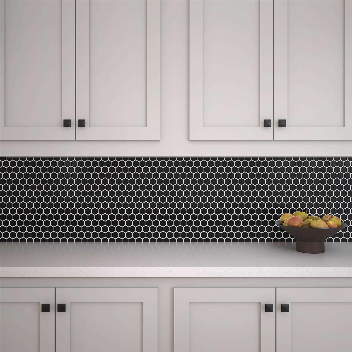 Daltile Restore 10 in. x 12 in. Glazed Ceramic Hexagon Mosaic Tile - Cheap Fitting