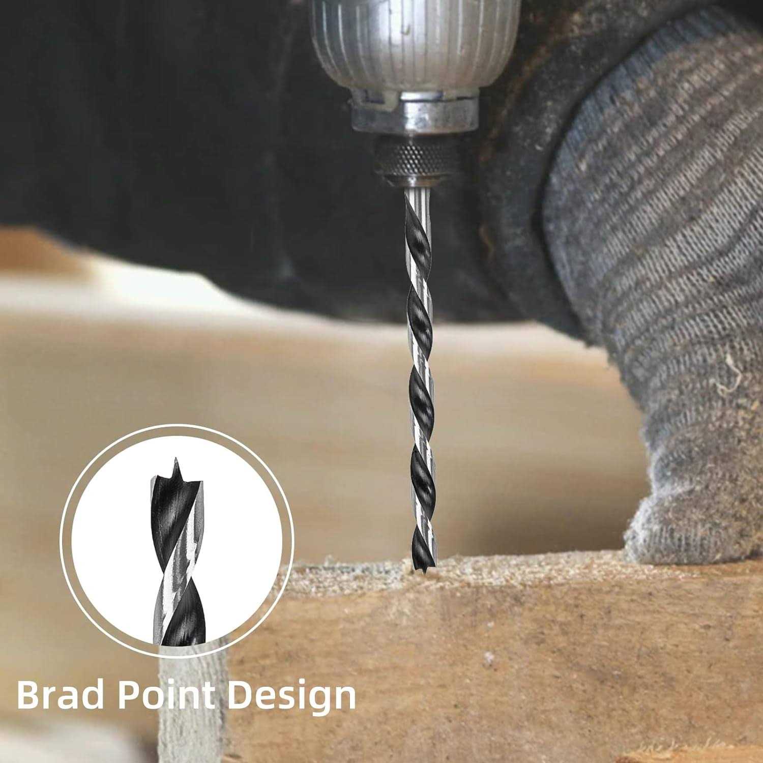 Owl Tools Extra Long 12 Brad Point Wood Drill Bit Set Carpenters Quality - Cheap Fitting