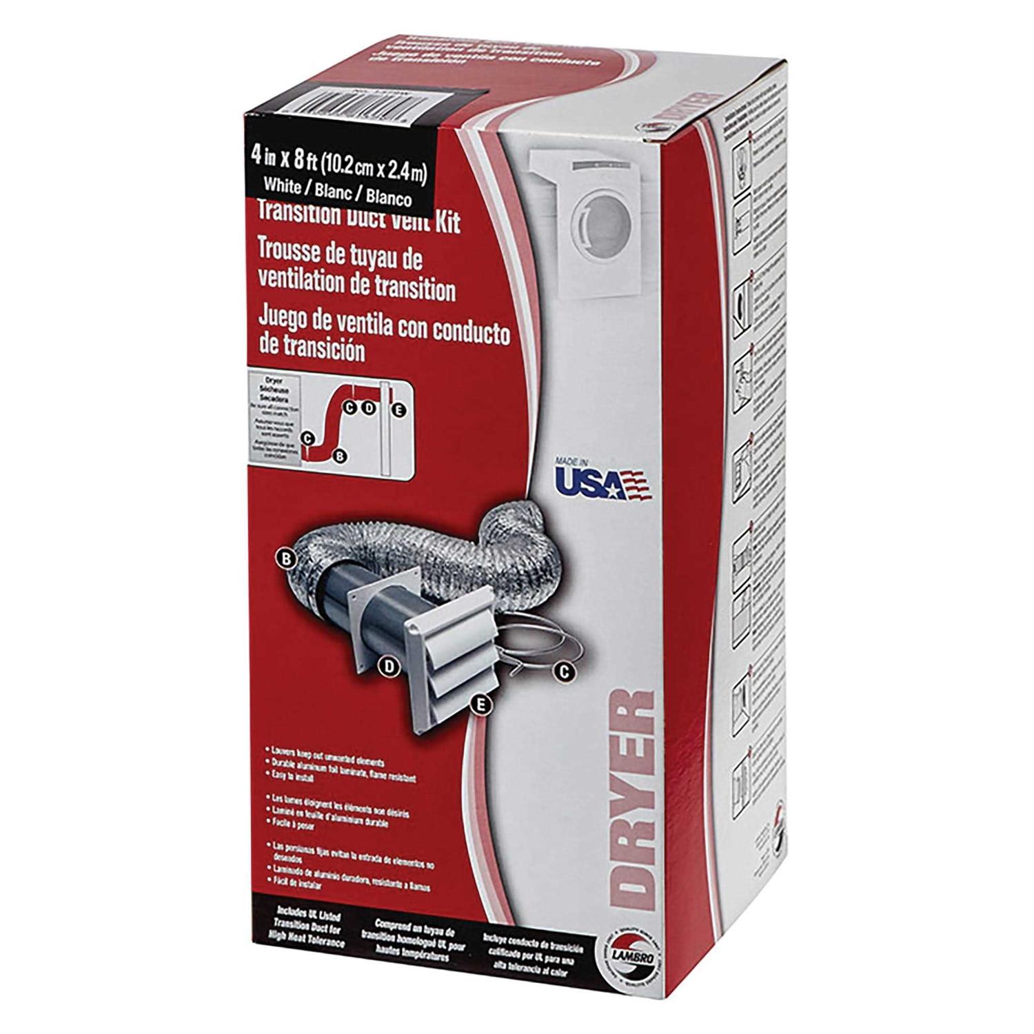 Lambro 1379W Louvered Vent Kit - Cheap Fitting