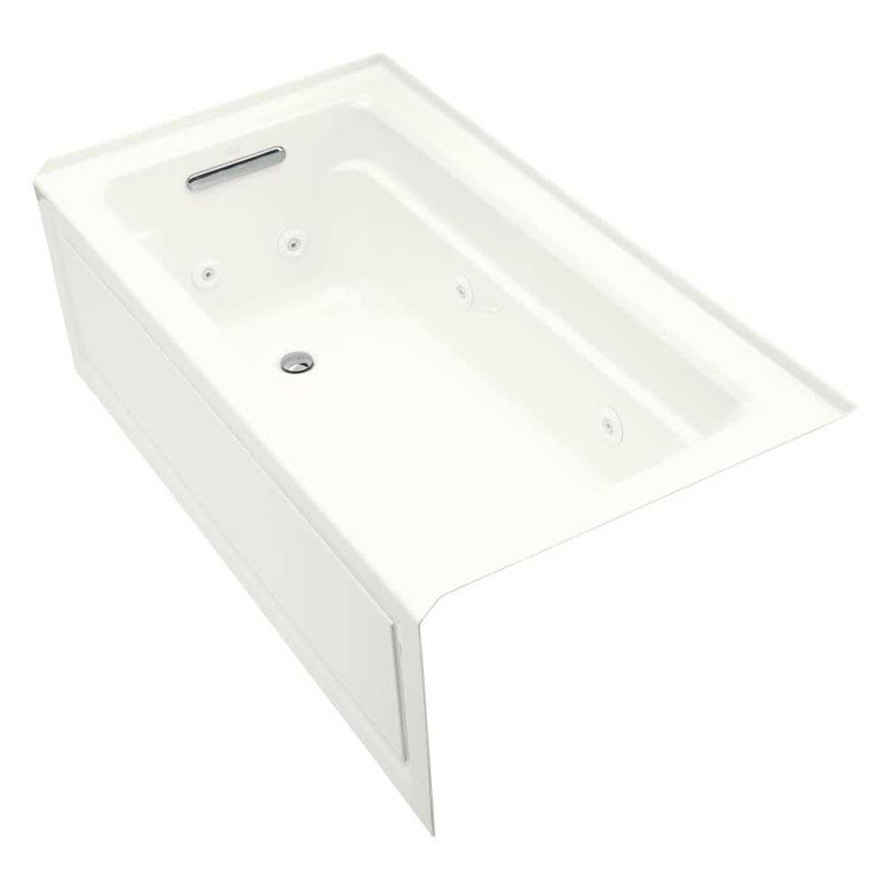 Kohler K-1122-LA-0 Archer 60 x 32 Alcove Whirlpool bath - Cheap Fitting