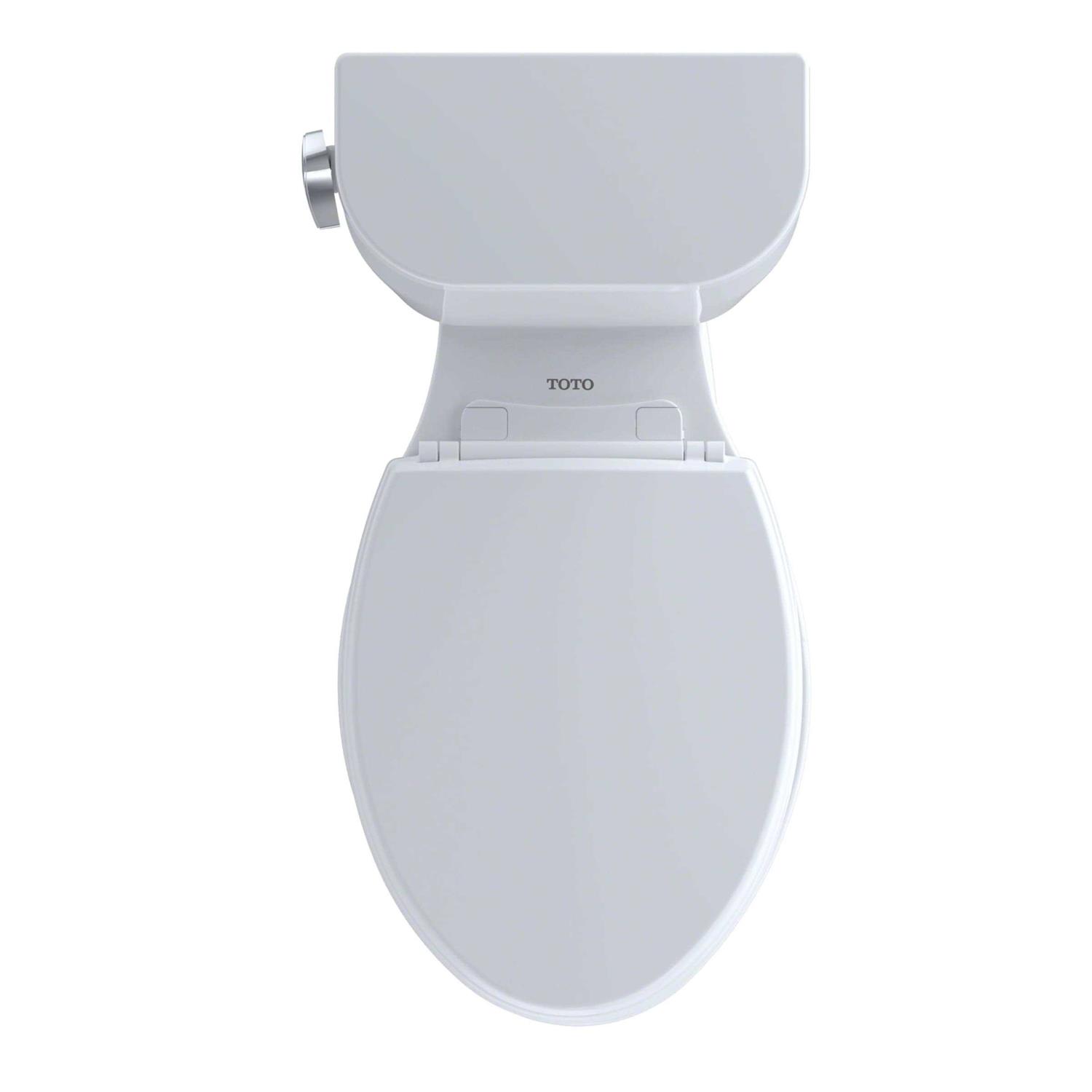 TOTO Entrada Two-Piece Elongated 1.28 GPF Universal Height Toilet CST244EF# - Cheap Fitting