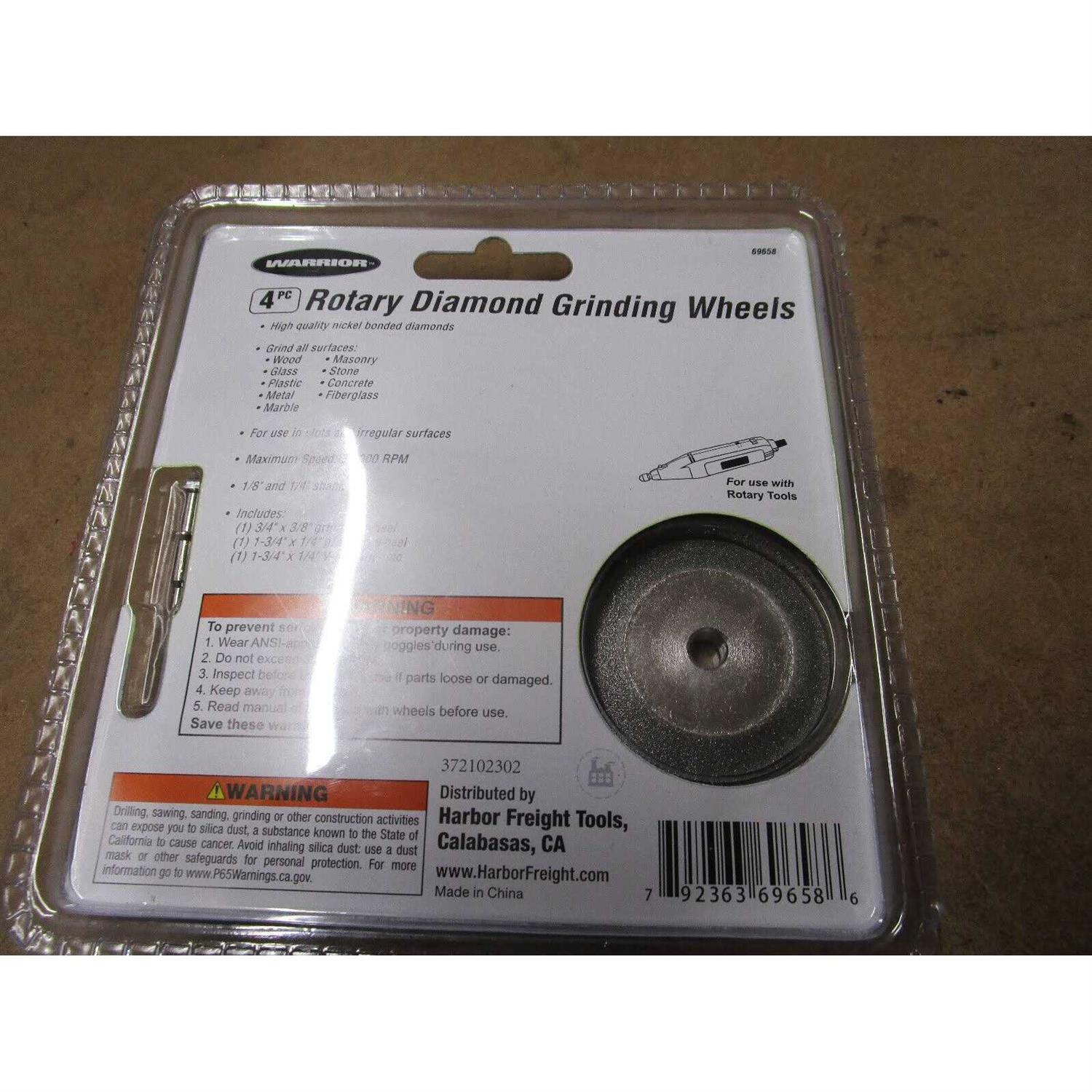 Large Diamond Rotary Grinding Wheel Set Warrior - Cheap Fitting