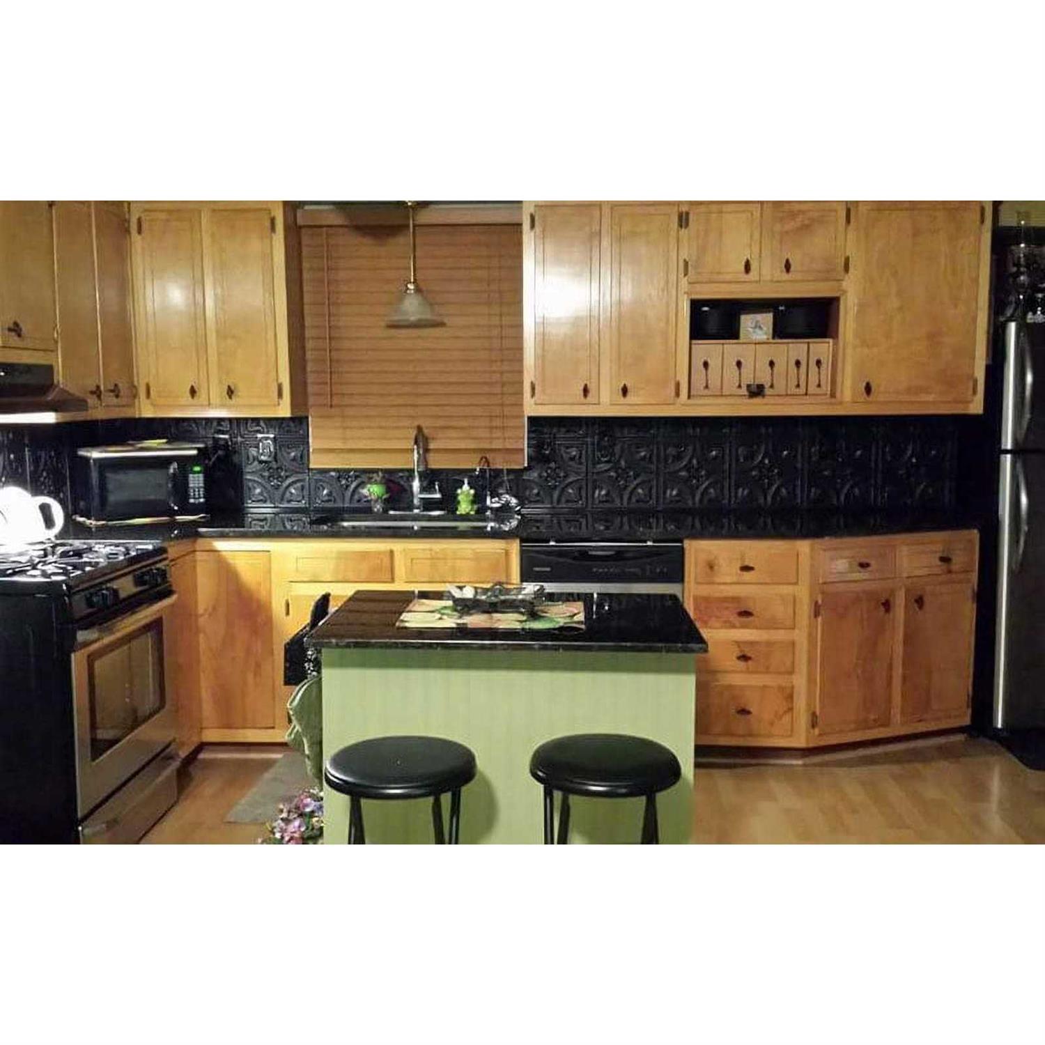 From Plain To Beautiful In Hours Tiny Tulips 2 ft. x 2 ft. Glue Up PVC Ceiling Tile - Cheap Fitting