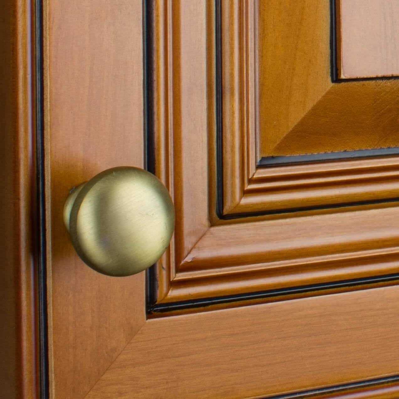 Gliderite 1.125 in. Solid Classic Round Cabinet Knobs - Cheap Fitting