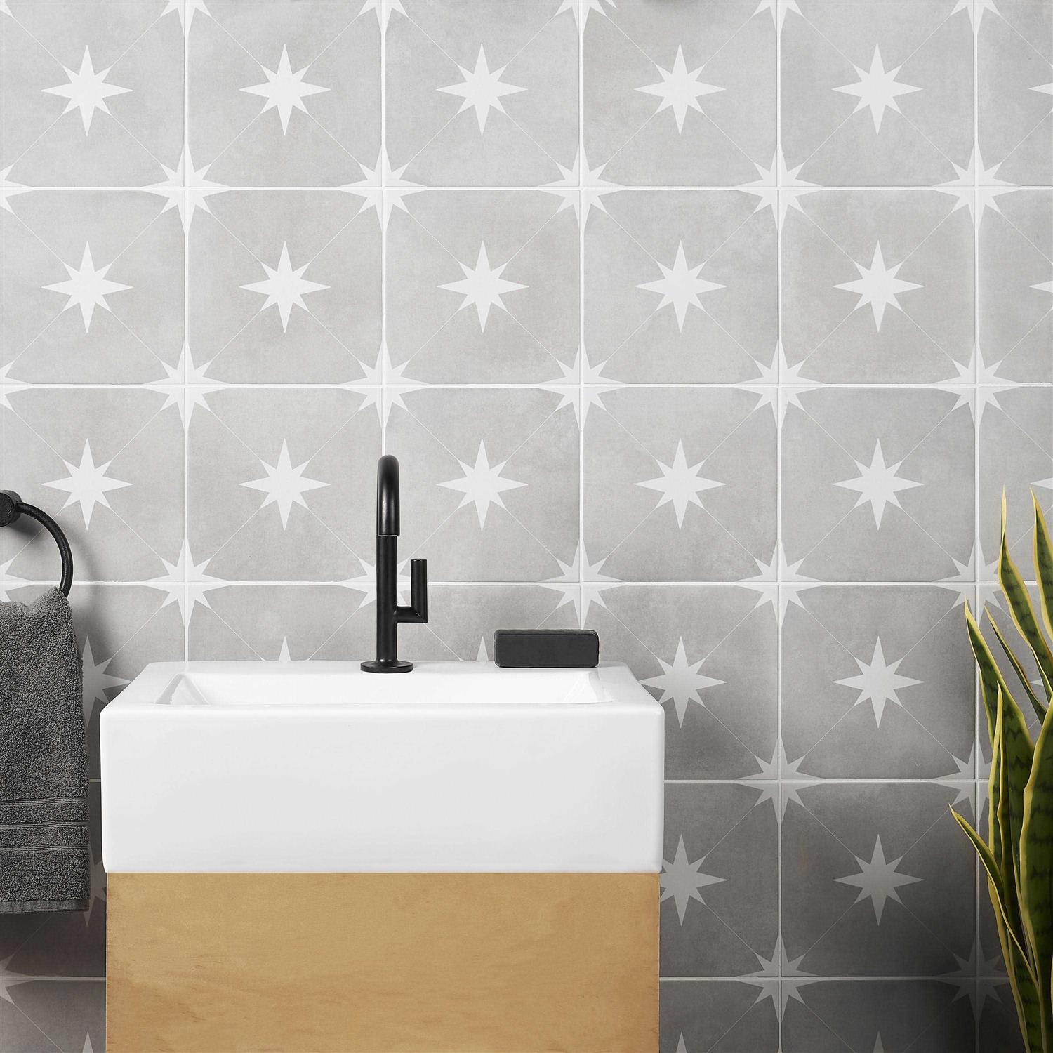 Ivy Hill Tile Polaris 9 in. x 9 in. Matte Porcelain Floor and Wall Tile - Cheap Fitting